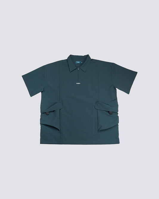 Waterproof Nylon Polo Shirt｜Fumble Green